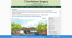 Desktop Screenshot of churchdownsurgery.co.uk